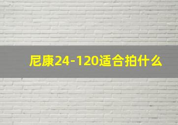 尼康24-120适合拍什么