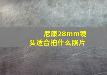 尼康28mm镜头适合拍什么照片