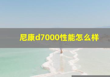 尼康d7000性能怎么样