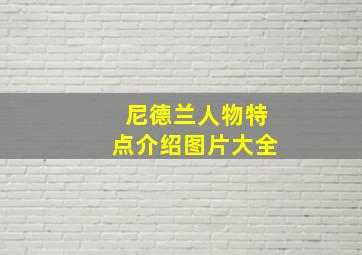 尼德兰人物特点介绍图片大全