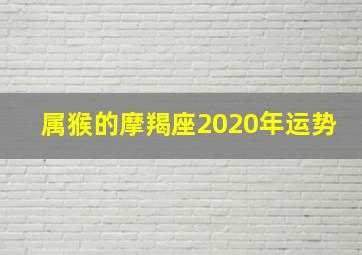 属猴的摩羯座2020年运势