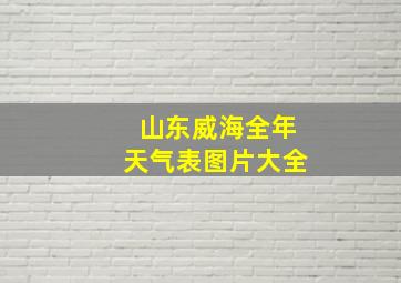 山东威海全年天气表图片大全