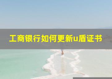 工商银行如何更新u盾证书