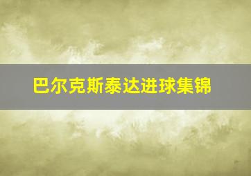 巴尔克斯泰达进球集锦