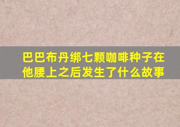 巴巴布丹绑七颗咖啡种子在他腰上之后发生了什么故事