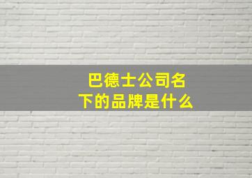 巴德士公司名下的品牌是什么