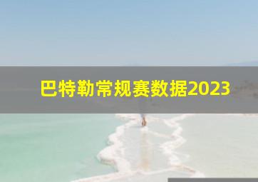 巴特勒常规赛数据2023