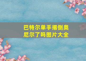 巴特尔单手撂倒奥尼尔了吗图片大全