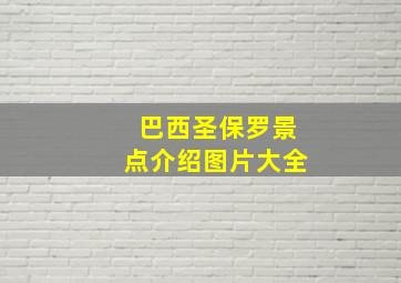 巴西圣保罗景点介绍图片大全