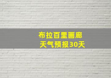 布拉百里画廊天气预报30天