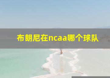 布朗尼在ncaa哪个球队