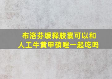 布洛芬缓释胶囊可以和人工牛黄甲硝唑一起吃吗