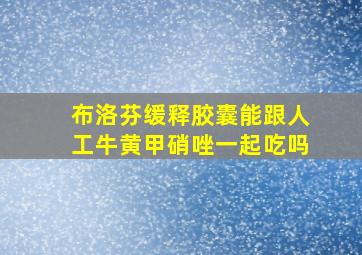 布洛芬缓释胶囊能跟人工牛黄甲硝唑一起吃吗