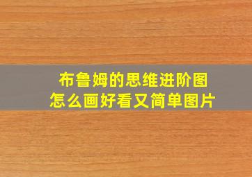 布鲁姆的思维进阶图怎么画好看又简单图片