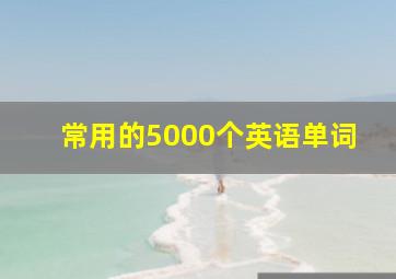 常用的5000个英语单词