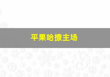 平果哈撩主场