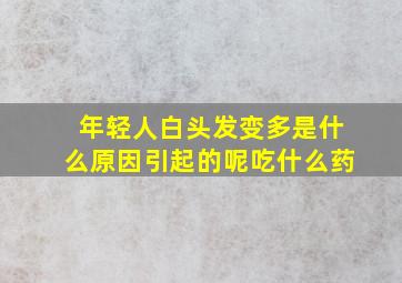 年轻人白头发变多是什么原因引起的呢吃什么药