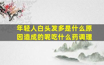 年轻人白头发多是什么原因造成的呢吃什么药调理