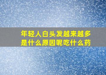 年轻人白头发越来越多是什么原因呢吃什么药