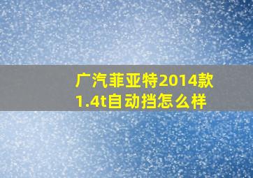 广汽菲亚特2014款1.4t自动挡怎么样