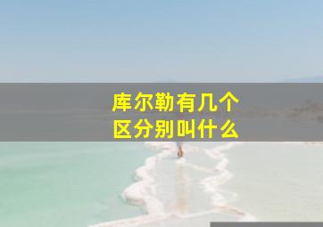 库尔勒有几个区分别叫什么