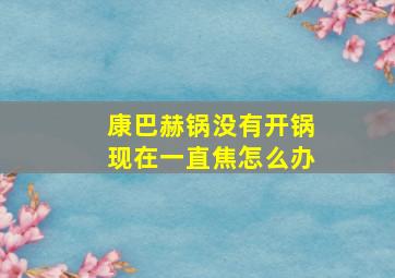 康巴赫锅没有开锅现在一直焦怎么办