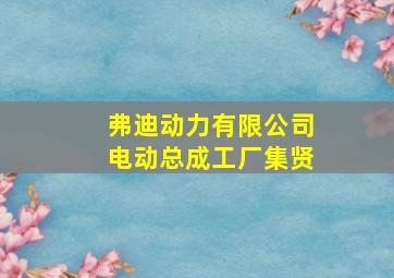 弗迪动力有限公司电动总成工厂集贤