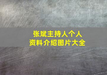 张斌主持人个人资料介绍图片大全