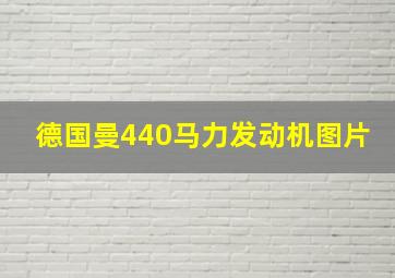 德国曼440马力发动机图片