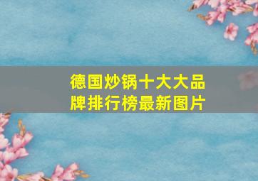 德国炒锅十大大品牌排行榜最新图片