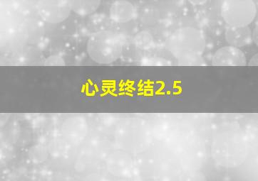 心灵终结2.5