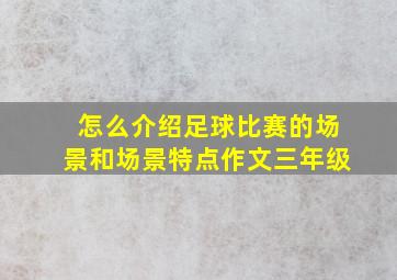 怎么介绍足球比赛的场景和场景特点作文三年级