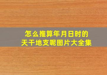 怎么推算年月日时的天干地支呢图片大全集