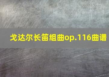 戈达尔长笛组曲op.116曲谱