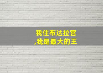 我住布达拉宫,我是最大的王