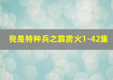 我是特种兵之霹雳火1-42集