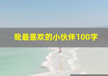 我最喜欢的小伙伴100字