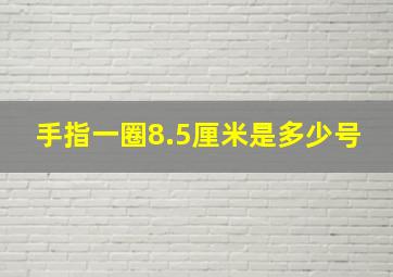 手指一圈8.5厘米是多少号