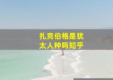 扎克伯格是犹太人种吗知乎