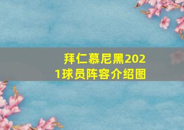 拜仁慕尼黑2021球员阵容介绍图