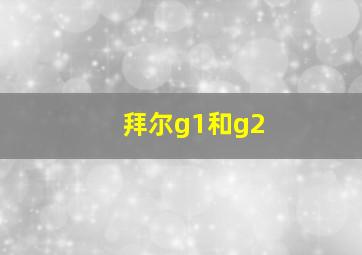 拜尔g1和g2