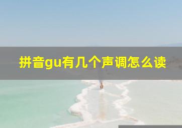 拼音gu有几个声调怎么读