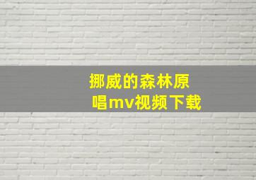 挪威的森林原唱mv视频下载