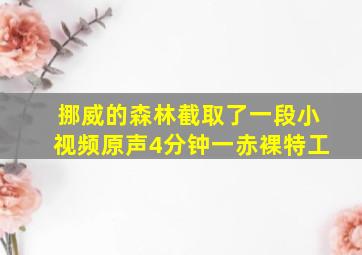 挪威的森林截取了一段小视频原声4分钟一赤裸特工