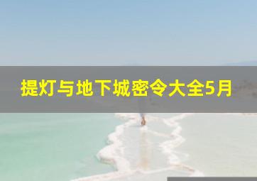 提灯与地下城密令大全5月