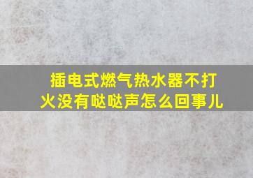 插电式燃气热水器不打火没有哒哒声怎么回事儿