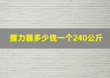 握力器多少钱一个240公斤