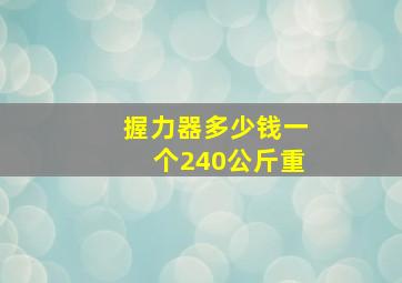 握力器多少钱一个240公斤重