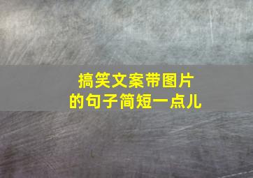 搞笑文案带图片的句子简短一点儿