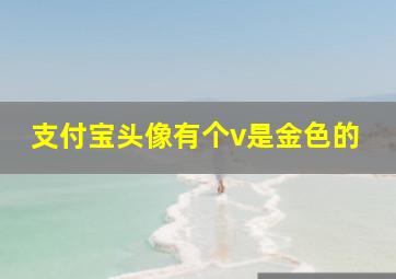 支付宝头像有个v是金色的